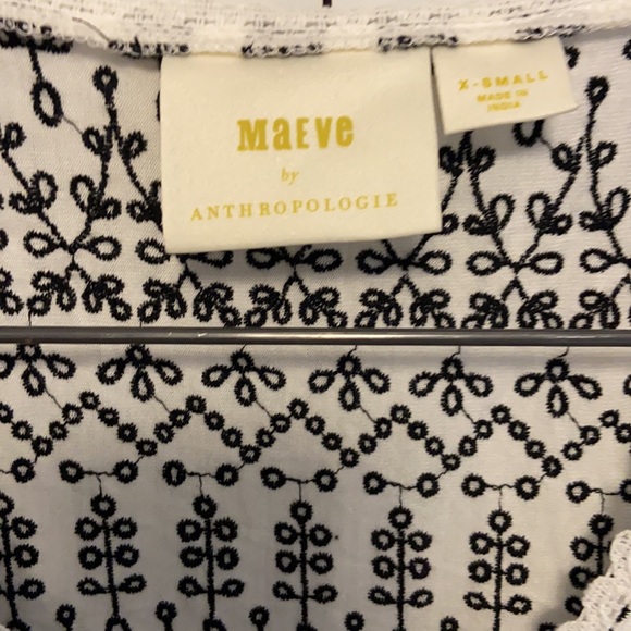 MAEVE / Anthropologie Cammie Embroidery Peplum Top - Picture 4 of 7